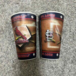 2 New MLB St. Louis Cardinals 22oz Lenticular Printed Cups/Pints